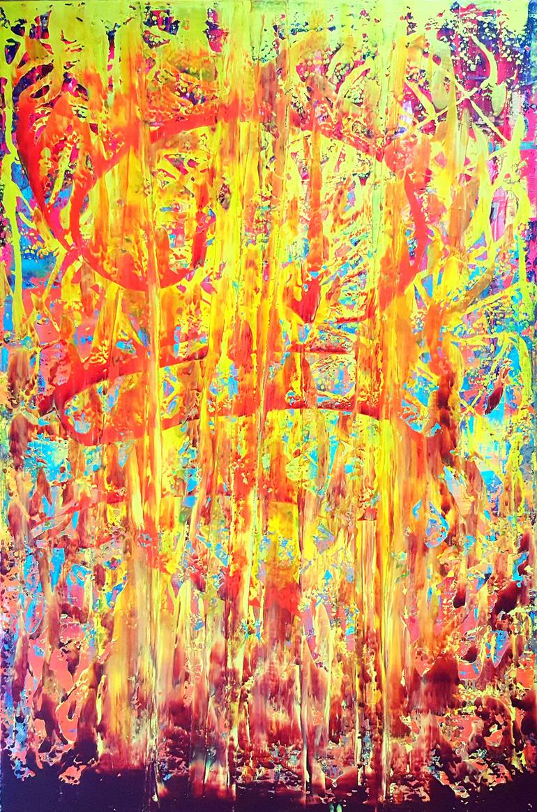 Original Abstract Expressionism Abstract Paintings by Ivana Olbricht