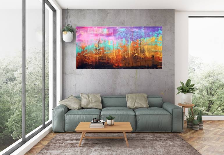 Original Abstract Landscape Painting by Ivana Olbricht