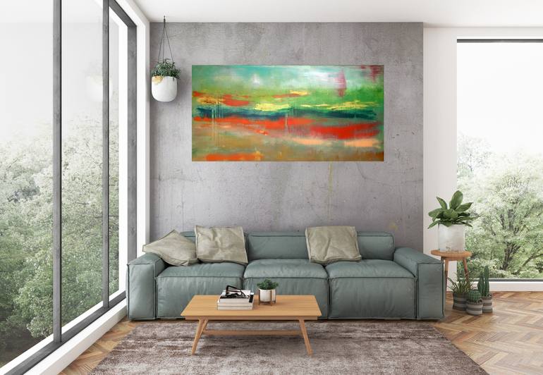 Original Abstract Landscape Painting by Ivana Olbricht