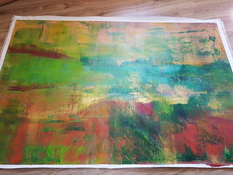 Original Abstract Landscape Painting by Ivana Olbricht