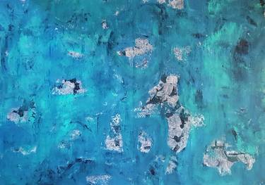 Arctic Blues - XXL abstract painting thumb