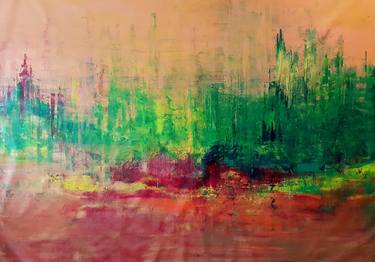 Original Abstract Language Paintings by Ivana Olbricht