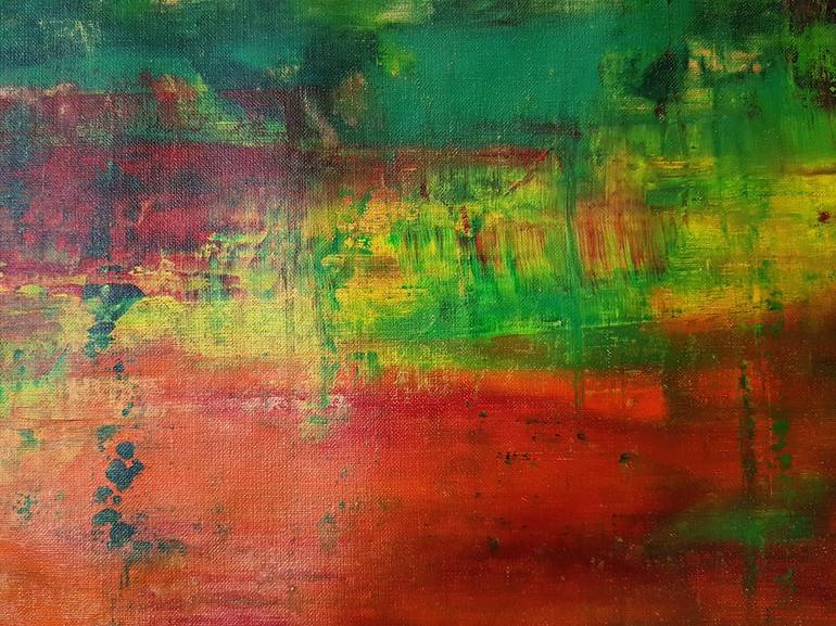 Original Abstract Language Painting by Ivana Olbricht