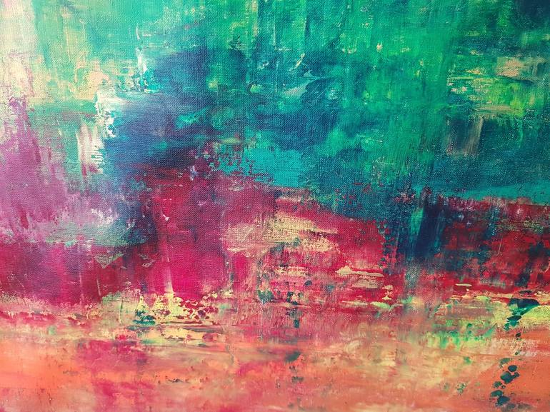 Original Abstract Language Painting by Ivana Olbricht