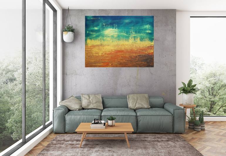 Original Abstract Landscape Painting by Ivana Olbricht