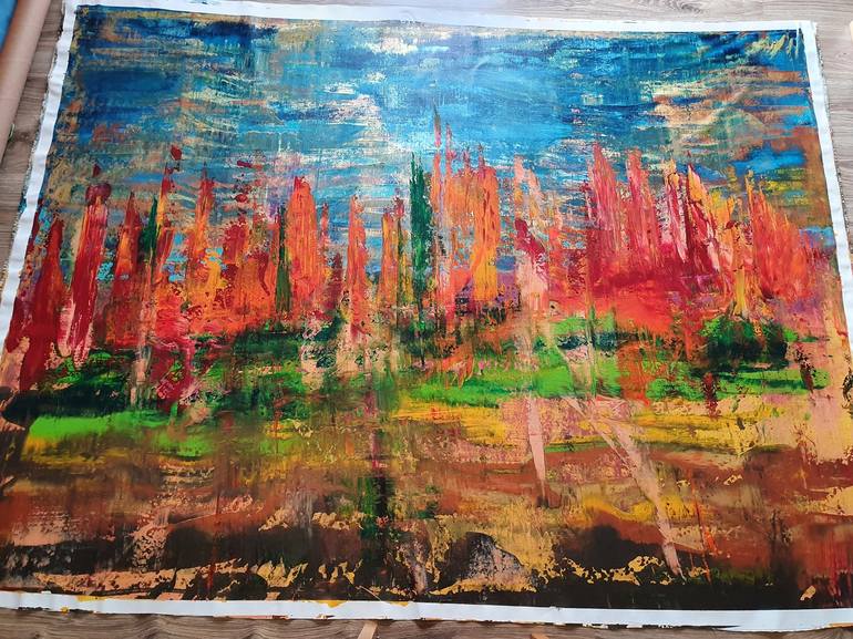 Original Conceptual Abstract Painting by Ivana Olbricht