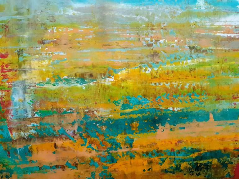 Original Impressionism Abstract Painting by Ivana Olbricht