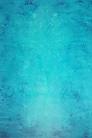 Spirit of the sea - XL blue minimalistic painting thumb