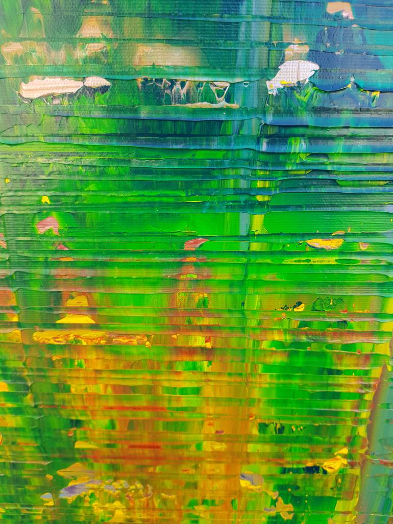 Original Art Deco Abstract Painting by Ivana Olbricht