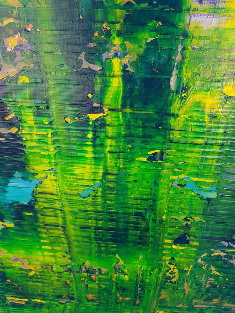 Original Art Deco Abstract Painting by Ivana Olbricht