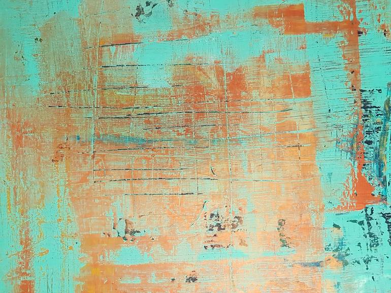 Original Art Deco Abstract Painting by Ivana Olbricht