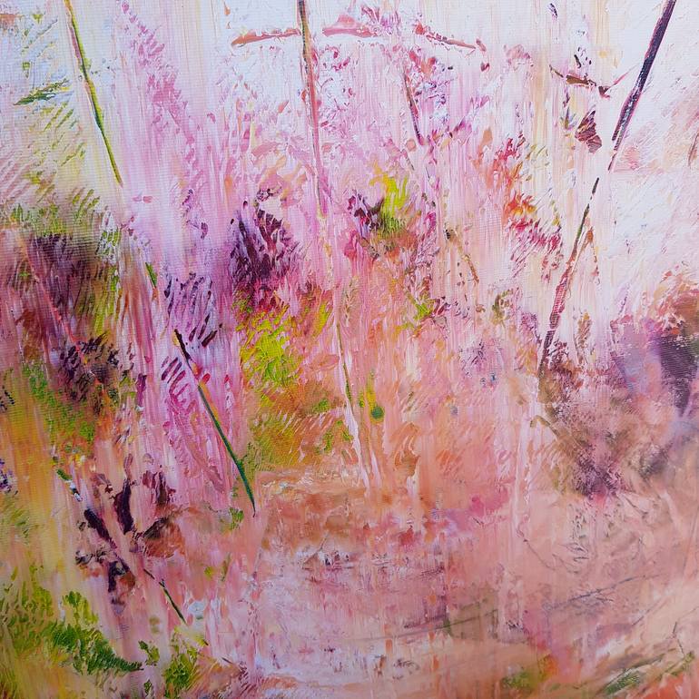 Original Abstract Floral Painting by Ivana Olbricht