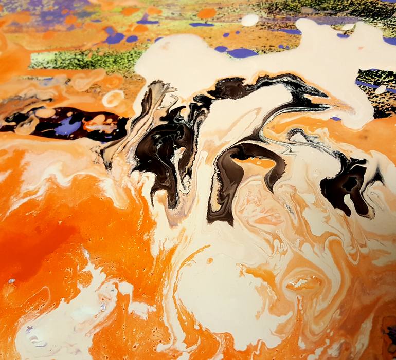 Original Abstract Painting by Lana Leuchuk