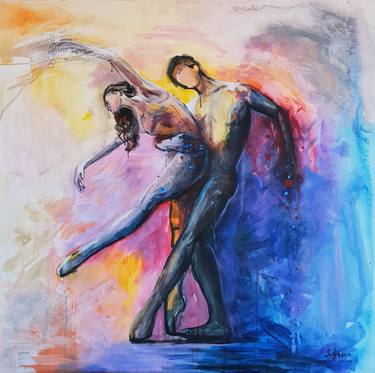 Saatchi Art Artist Lana Leuchuk; Paintings, “Dancing with a Stranger” #art