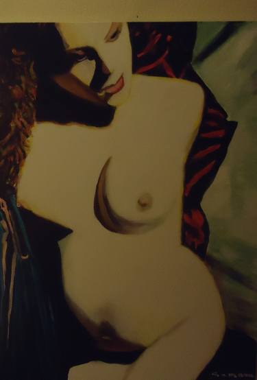 Original Art Deco Nude Paintings by ron samara