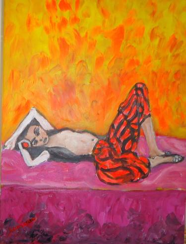 Original Expressionism Nude Paintings by ron samara