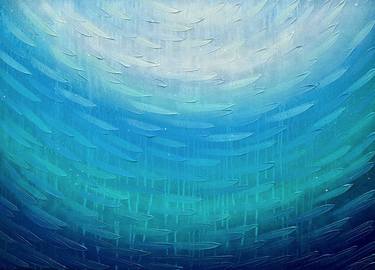 Original Abstract Expressionism Abstract Painting by Arja Välimäki
