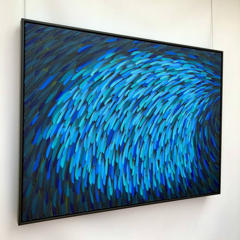 Original Abstract Seascape Painting by Arja Välimäki