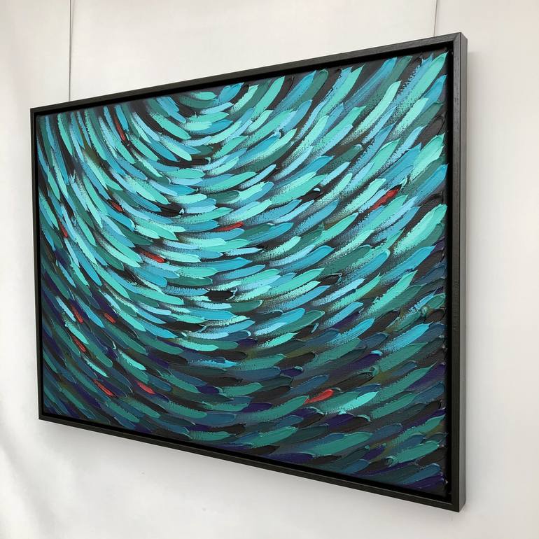 Original Abstract Expressionism Seascape Painting by Arja Välimäki