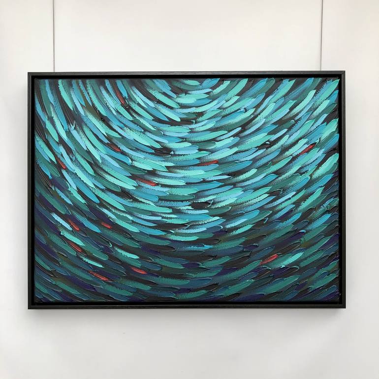 Original Abstract Expressionism Seascape Painting by Arja Välimäki