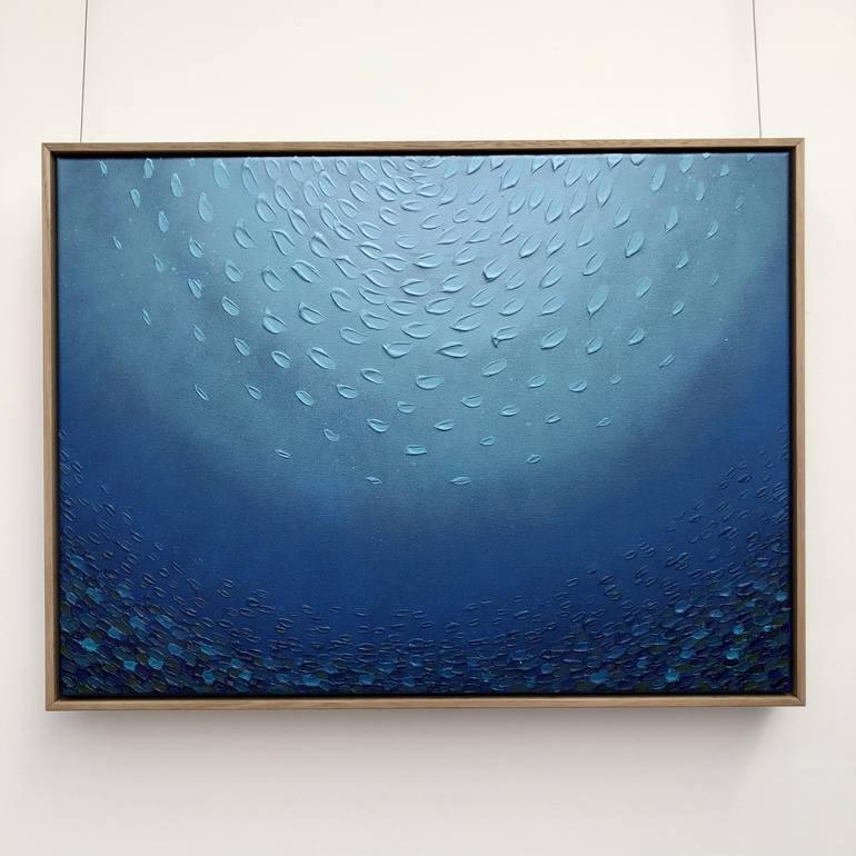 Original Abstract Expressionism Seascape Painting by Arja Välimäki