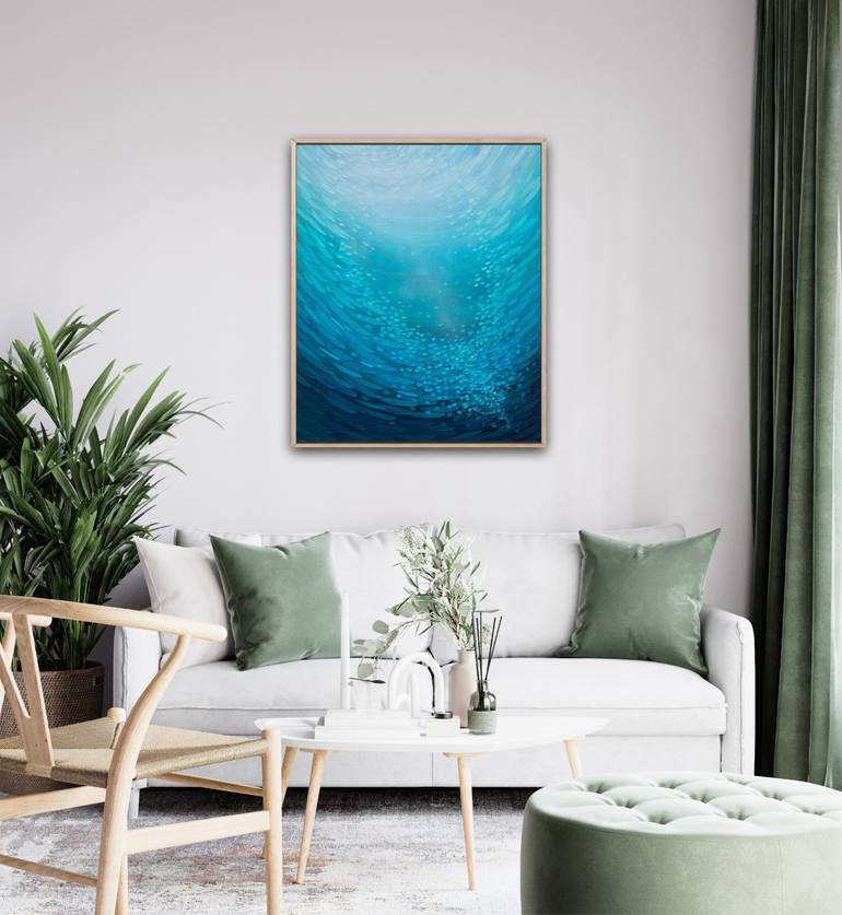 Original Abstract Seascape Painting by Arja Välimäki