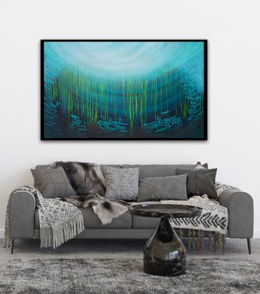 Saatchi Art Artist Arja Välimäki; Painting, “Ocean Forest” #art