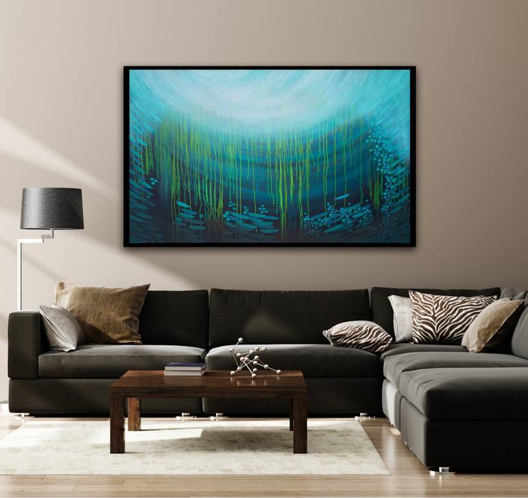 Original Abstract Seascape Painting by Arja Välimäki