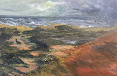 Original Expressionism Landscape Painting by Cakkie Lou