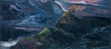 Original Expressionism Landscape Painting by Cakkie Lou