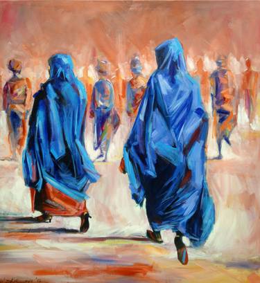 Original Color Field Painting People Paintings by Seyi Odukoya