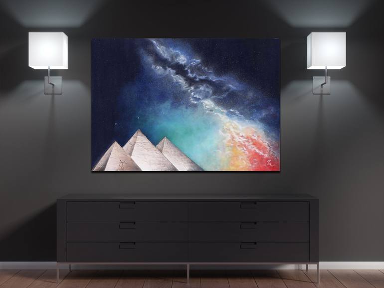 Original Outer Space Painting by Elena Smal