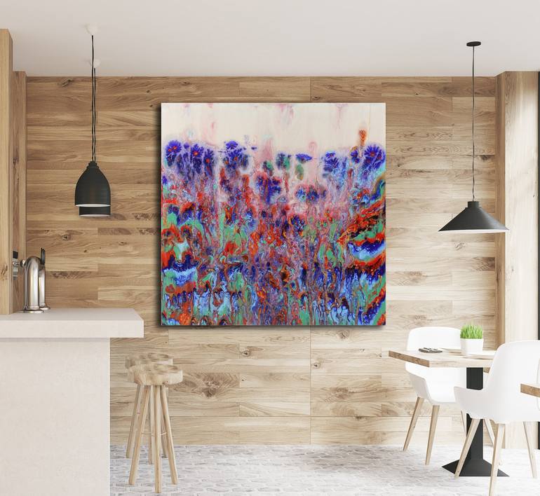 Original Abstract Expressionism Abstract Painting by Elena Smal