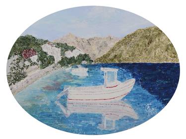 Original Boat Paintings by Elena Smal