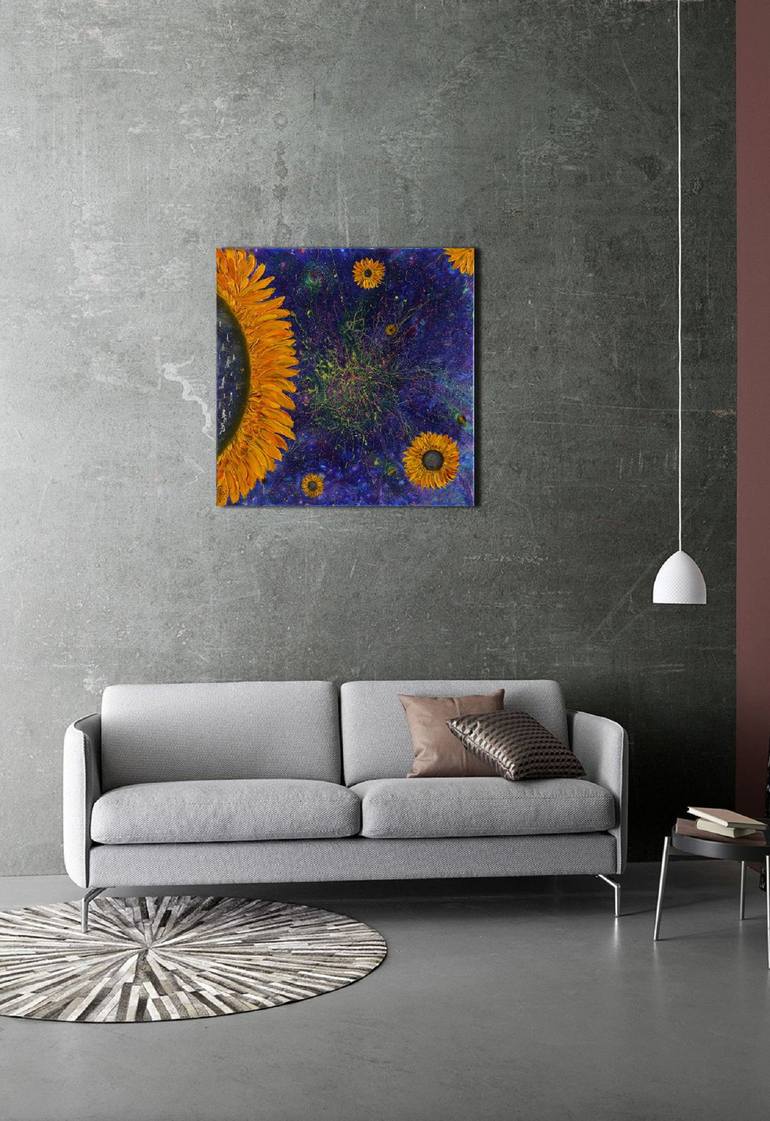 Original Conceptual Floral Painting by Elena Smal