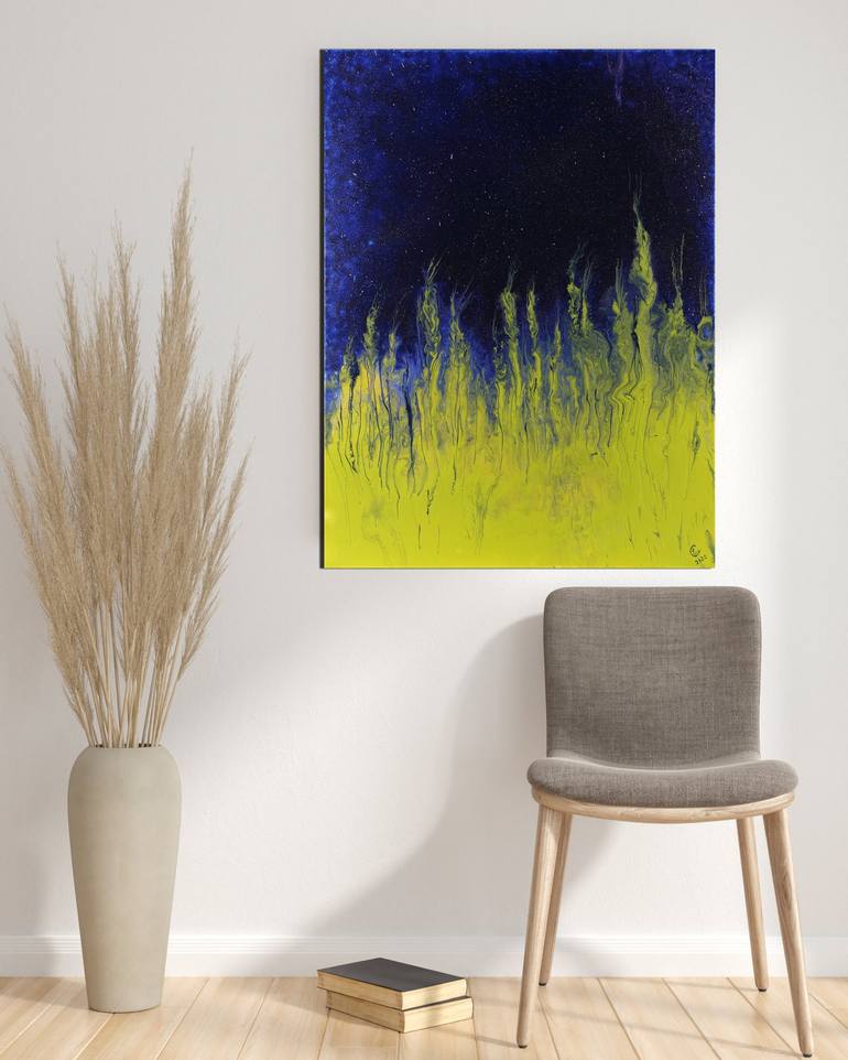 Original Abstract Expressionism Botanic Painting by Elena Smal