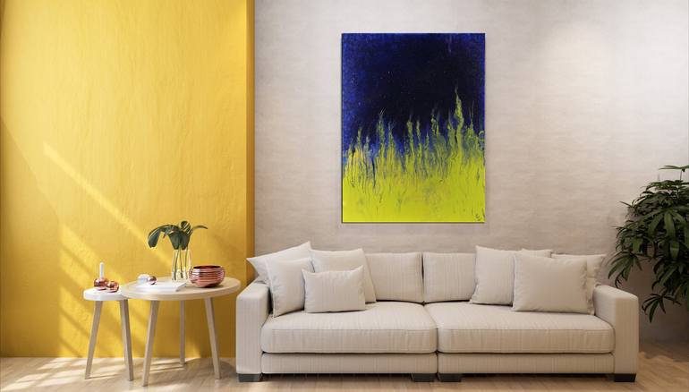 Original Abstract Expressionism Botanic Painting by Elena Smal
