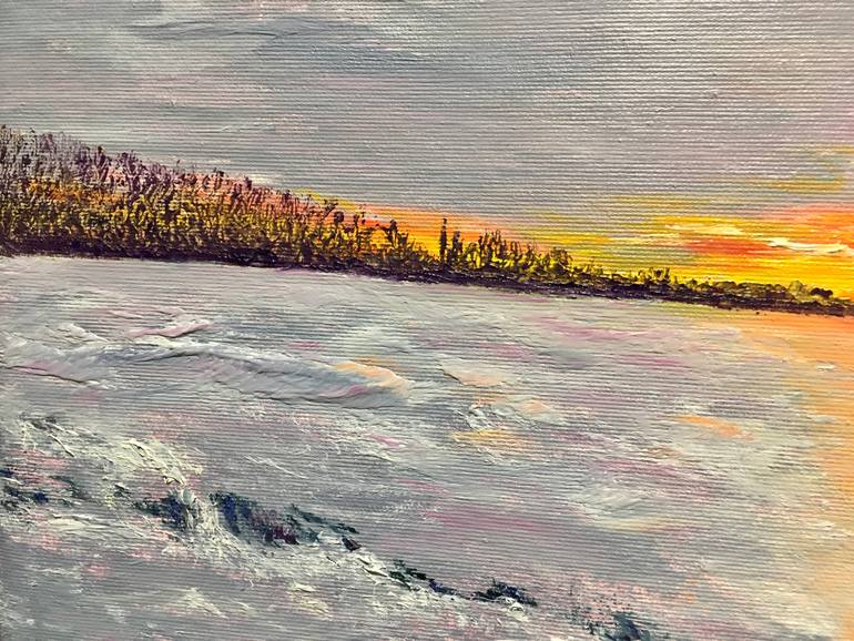 Original Abstract Expressionism Landscape Painting by Elena Smal