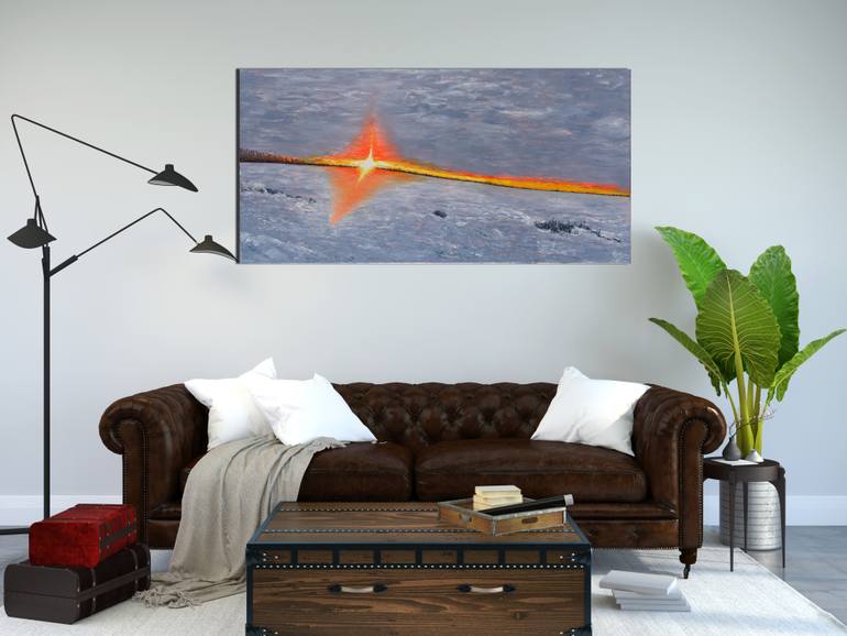 Original Abstract Expressionism Landscape Painting by Elena Smal