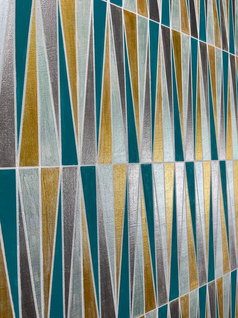 Original Abstract Geometric Painting by Amy Illardo