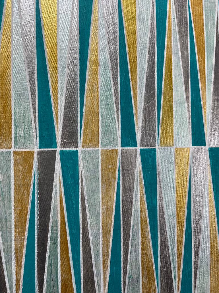 Original Abstract Geometric Painting by Amy Illardo