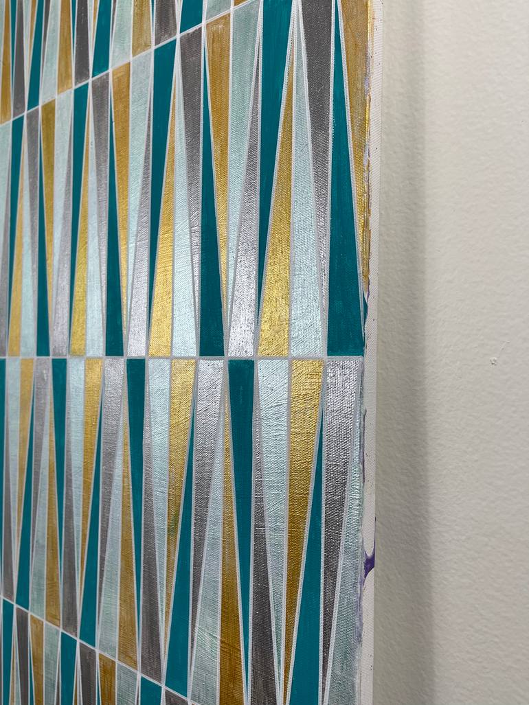 Original Abstract Geometric Painting by Amy Illardo