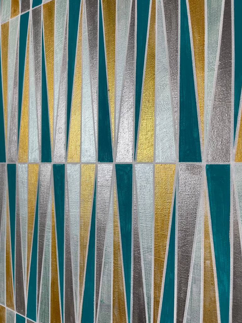 Original Abstract Geometric Painting by Amy Illardo
