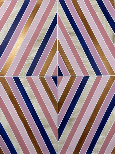 Original Abstract Expressionism Geometric Paintings by Amy Illardo