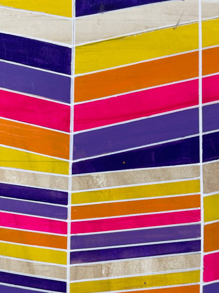 Original Abstract Geometric Painting by Amy Illardo