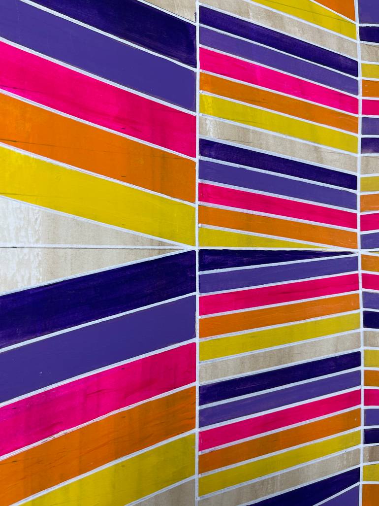 Original Abstract Geometric Painting by Amy Illardo