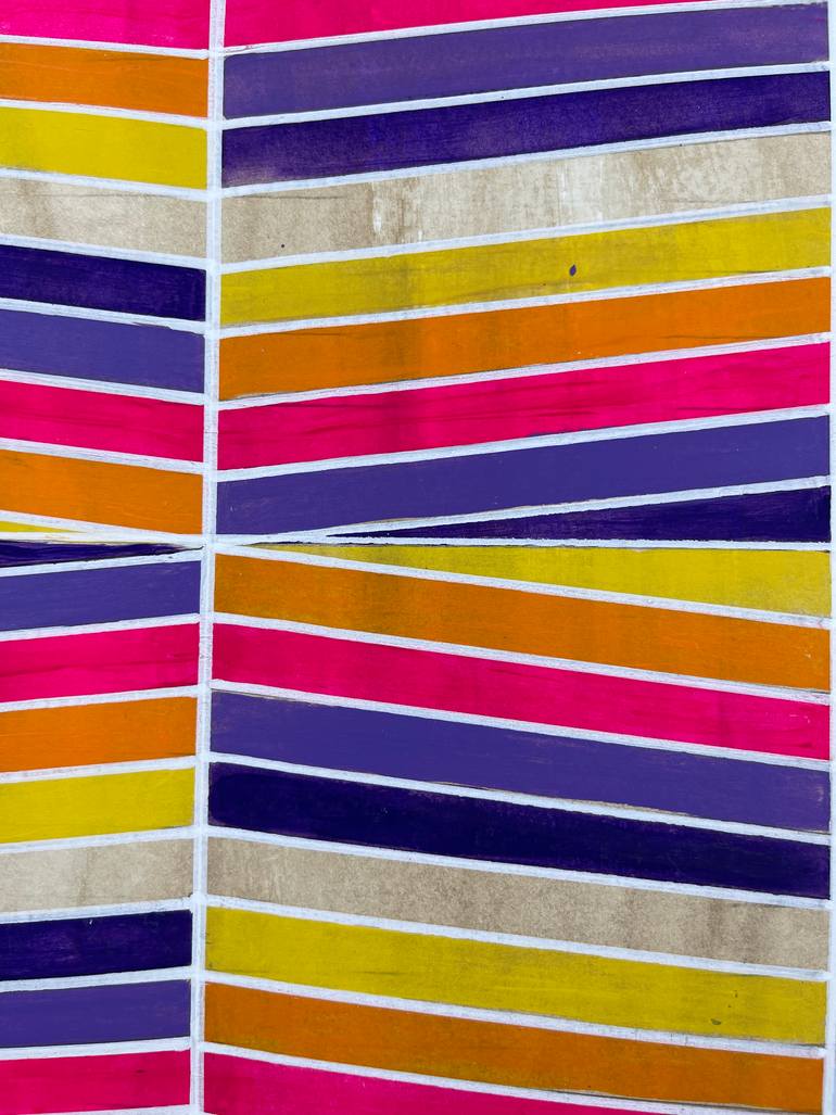 Original Abstract Geometric Painting by Amy Illardo