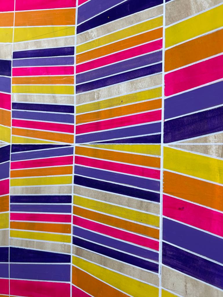 Original Abstract Geometric Painting by Amy Illardo