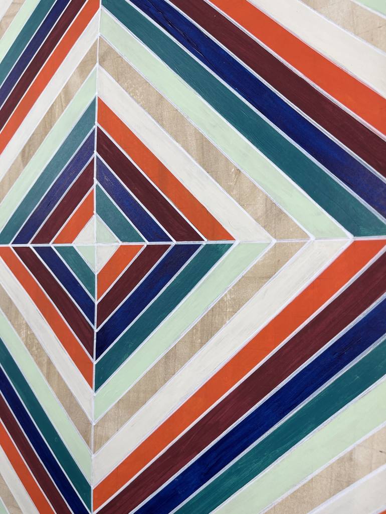 Original Geometric Painting by Amy Illardo