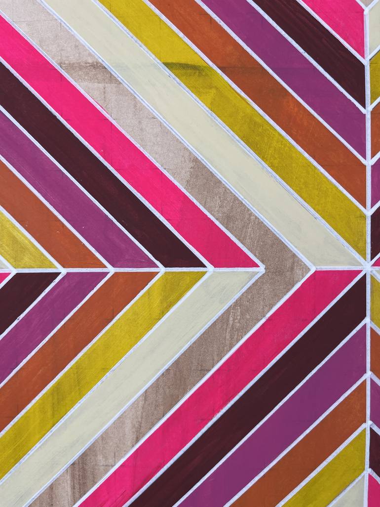 Original Abstract Geometric Painting by Amy Illardo